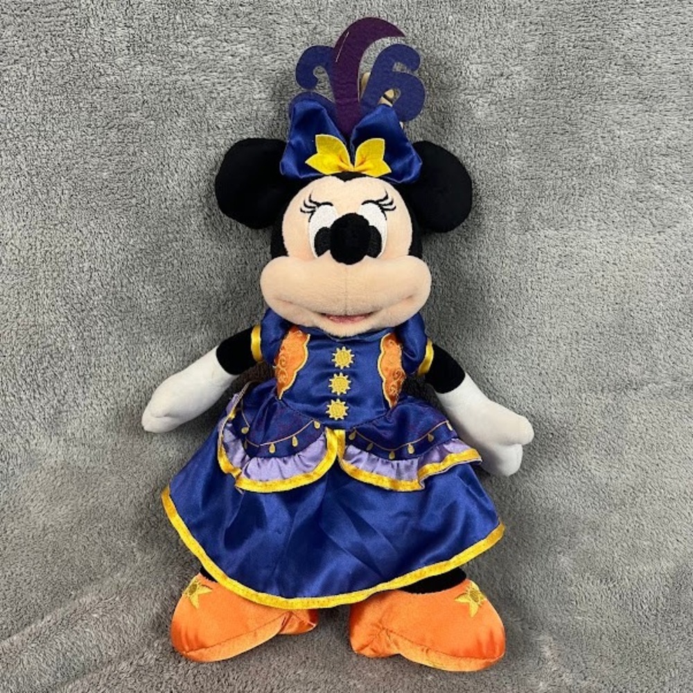Minnie Mouse Halloween Plush Toy Disneyland Collectible 10" Resort